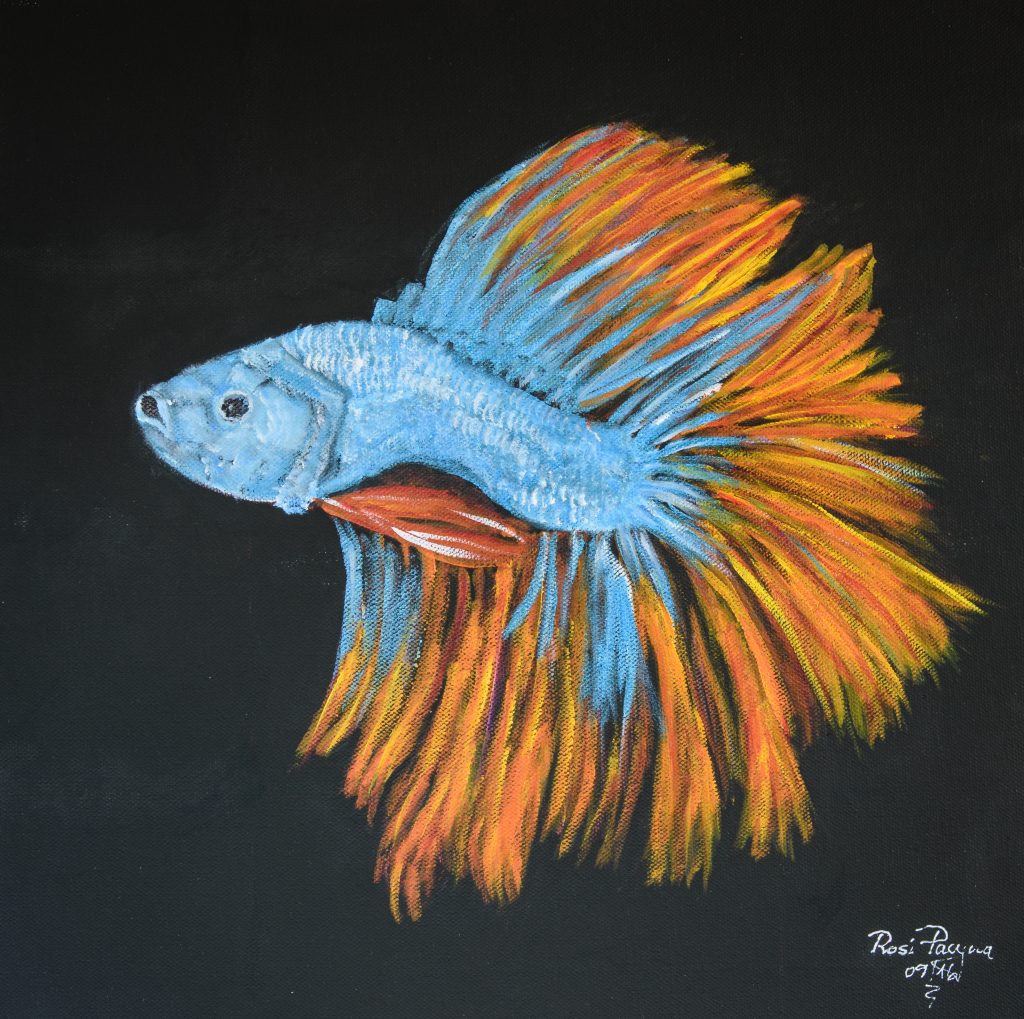 Der Feuerfisch - Arcyl 40x40, Bild Nr. 174