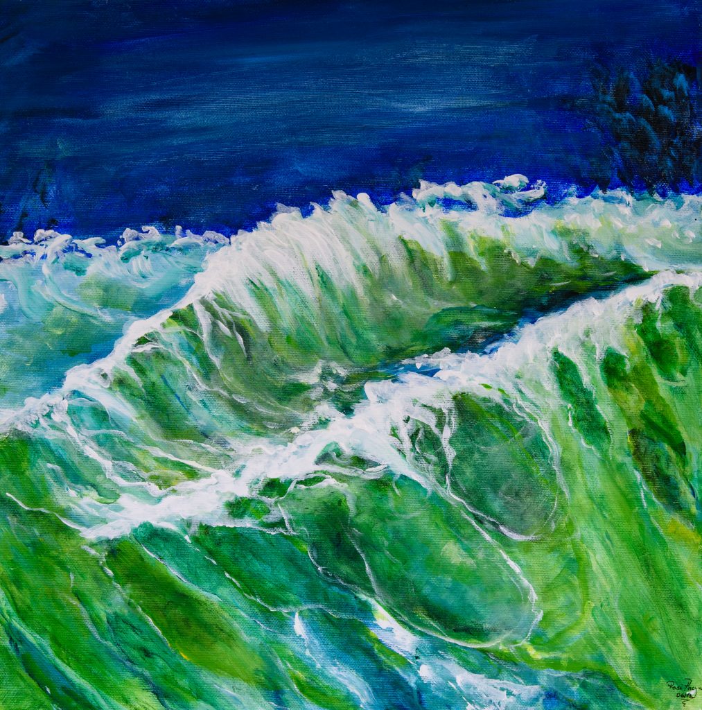 Wellenzauber, Acryl 40x40, Bild Nr. 53