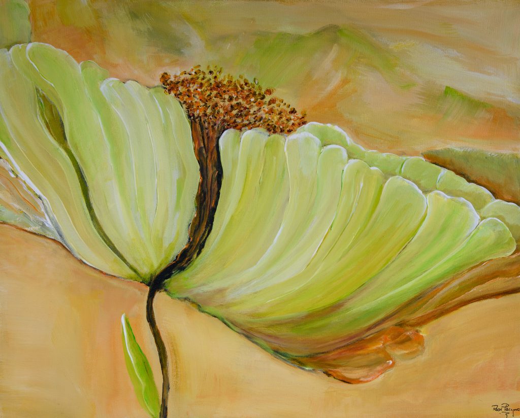 Fantasieblume, Acryl 40x50, Bild Nr. 133