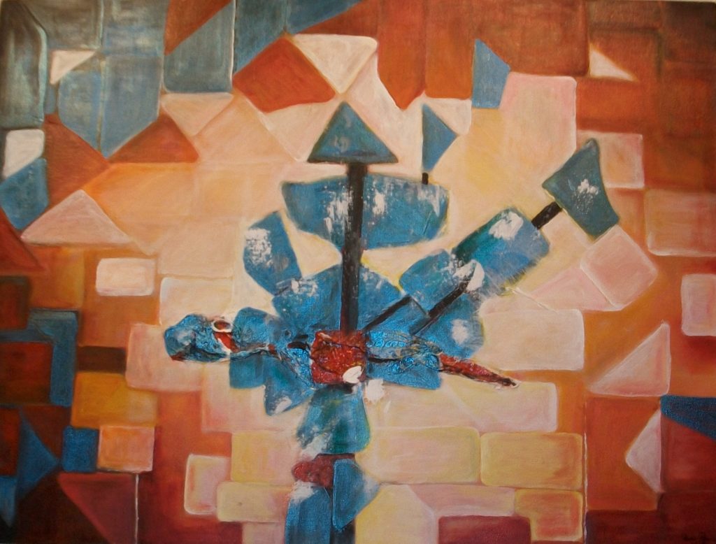 In Bewegung, Bild Nr, 157,in Acryl 60x80