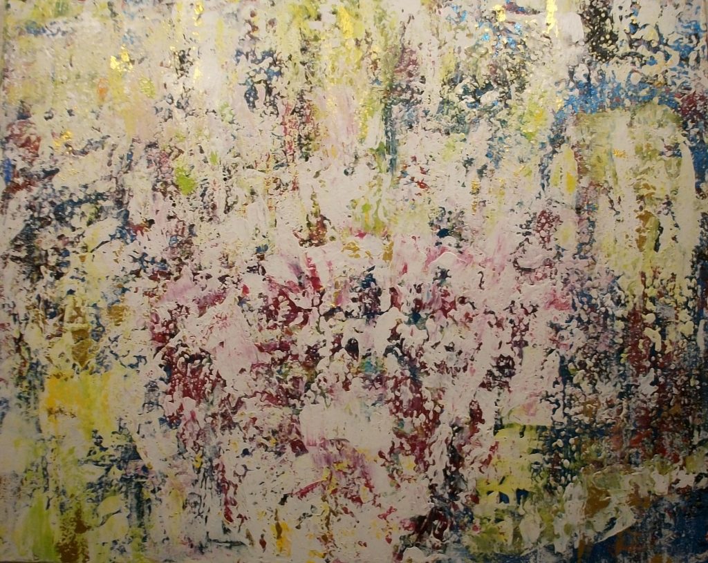 Abstrakt Nr. 3, Rakeltechnik, Bild Nr. 147, Acryl 80x100