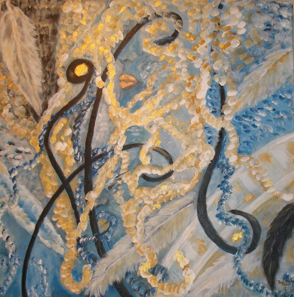 Traum in Blau Acryl 40x40, Bild Nr. 28