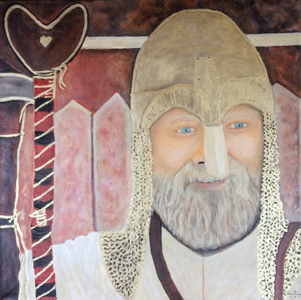 Wikinger in Acryl 50x50, Bild Nr. 167